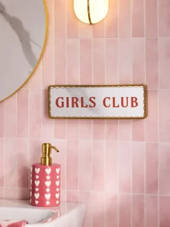 Decoraties|Next Girls Club Mirrored Sign Ornament