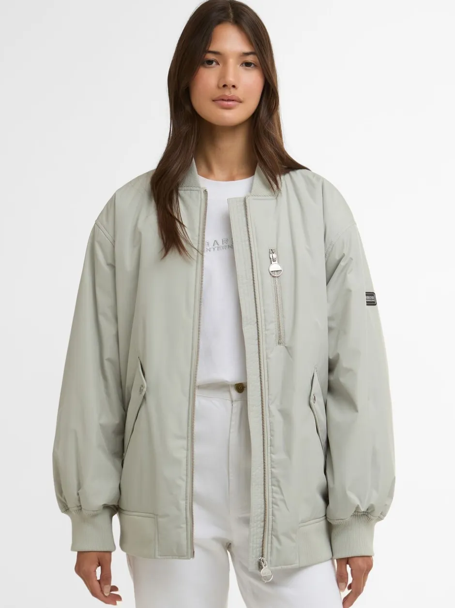 Jassen En Jacks*Barbour International - Barbour® International Kuala Showerproof Jacket Glacier grijs