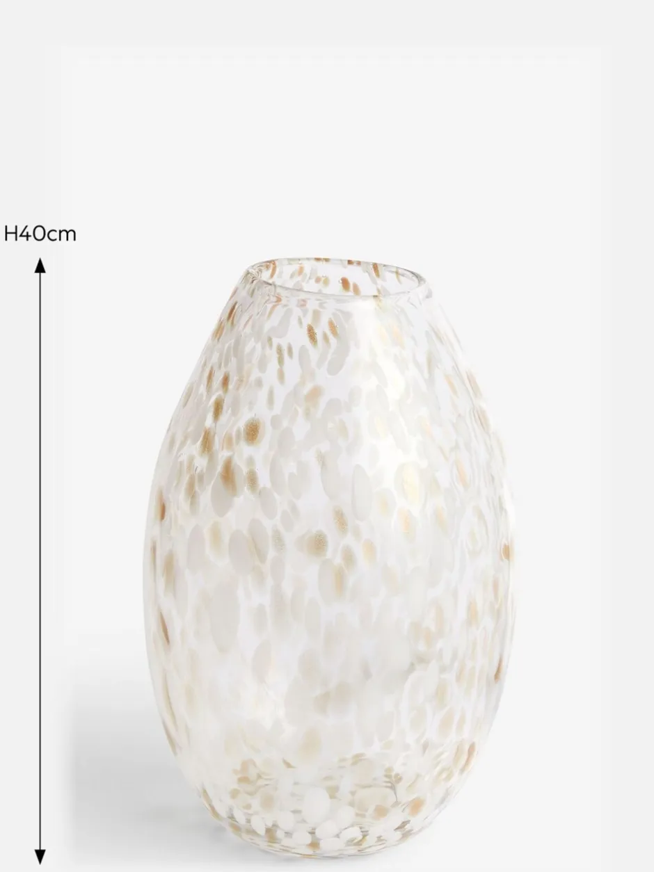 Vazen|Next Glazen Confetti vaas met bloemen