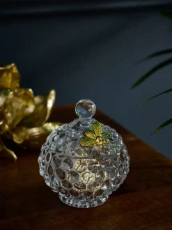 Decoraties|Next Glazen sieradenschaaltje met bijenversiering