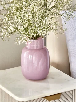 Vazen*Next Glazen vaas Roze