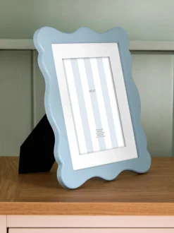 Fotolijsten|Next Golvend houten fotolijst Blauw