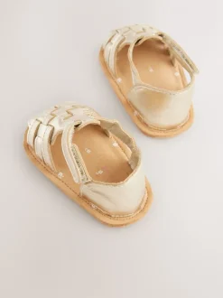 Babyschoenen*Next - Baby sandalen (0-24mnd) Goud