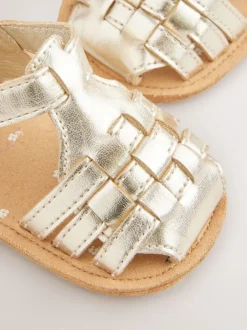 Babyschoenen*Next - Baby sandalen (0-24mnd) Goud