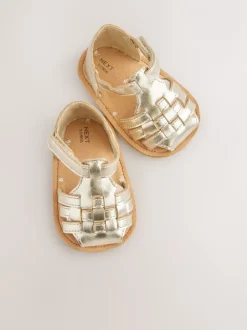 Babyschoenen*Next - Baby sandalen (0-24mnd) Goud