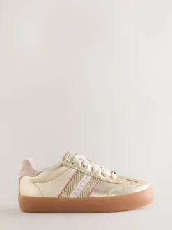 Sneakers|Baker by Ted Baker - Tape Trainers with Gum Sole Goud