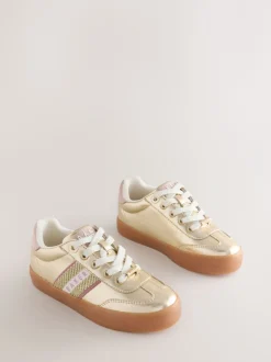 Sneakers|Baker by Ted Baker - Tape Trainers with Gum Sole Goud