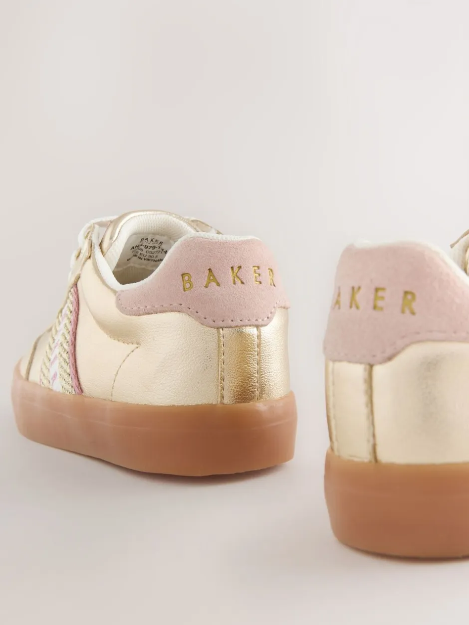 Sneakers|Baker by Ted Baker - Tape Trainers with Gum Sole Goud