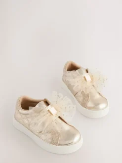 Sneakers|Baker by Ted Baker - - Organza Corsage sneakers voor meisjes Goud