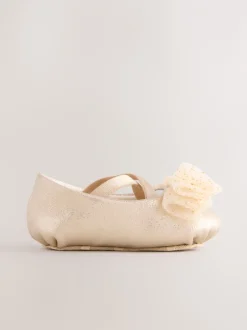 Gelegenheidskleding|Next - Feestelijke babyschoenen met strik (0-18mnd) Goud
