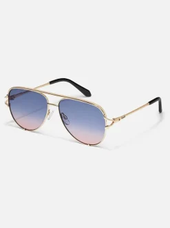 Zonnebril*QUAY - High Key Twist Sunglasses Goud