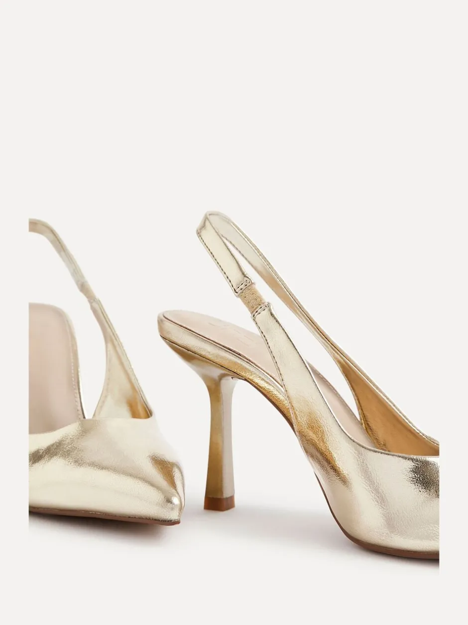 Schoenen Met Hakken|Linzi - Dash Slingback Court Heels Goud