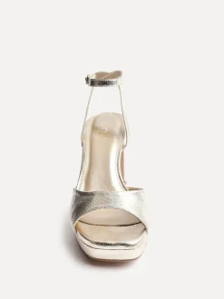 Schoenen Met Hakken|Linzi - Diva Platform Block Heels Goud
