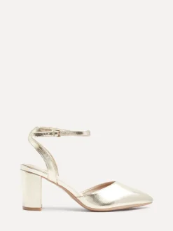 Ruimvallend En Extraruimvallend|Schoenen Met Hakken*Linzi - Lori pumps met spitse neus en wijde pasvorm Goud