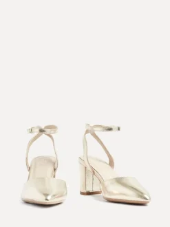 Ruimvallend En Extraruimvallend|Schoenen Met Hakken*Linzi - Lori pumps met spitse neus en wijde pasvorm Goud