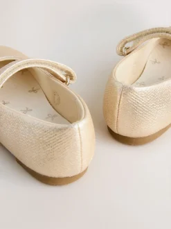 Gelegenheidskleding*Next - Mary Jane gelegenheidsschoenen met klittenbandsluiting Goud
