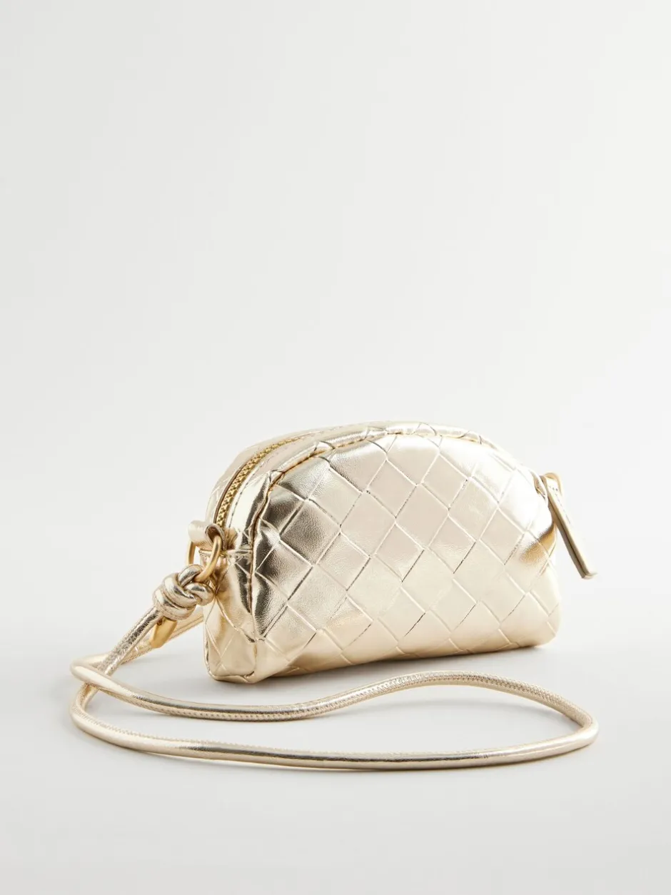 Tassen|Next Goud - Metallic crossbodytas