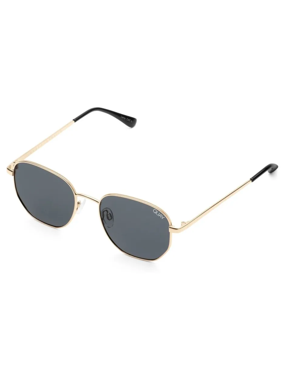 Zonnebril*QUAY - Big Time Polarised Sunglasses Goud