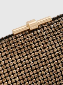 Tassen En Portemonnees|Gelegenheidskleding*Reiss - versierde Adaline clutch Goud