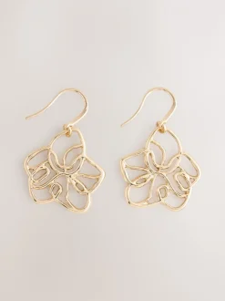 Sieraden|Next Goudkleurig - Bloemenoorhanger