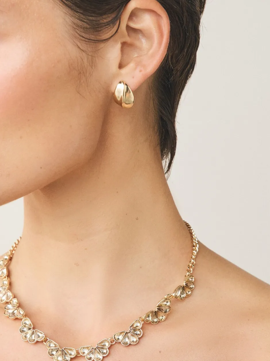 Sieraden*Next - Bouton Stud Earrings Goudkleurig
