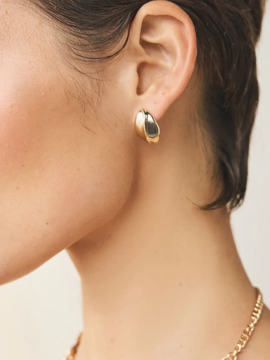 Sieraden*Next - Bouton Stud Earrings Goudkleurig