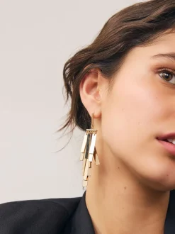 Sieraden|Next Goudkleurig - Fan Cascade Statement Earrings