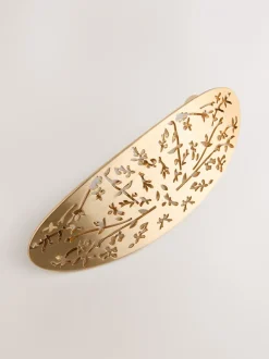Haaraccessoires*Next Goudkleurig - Floral Detail Hair Barrette