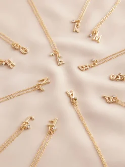 Sieraden*Next - Halsketting met hoofdletter Goudkleurig