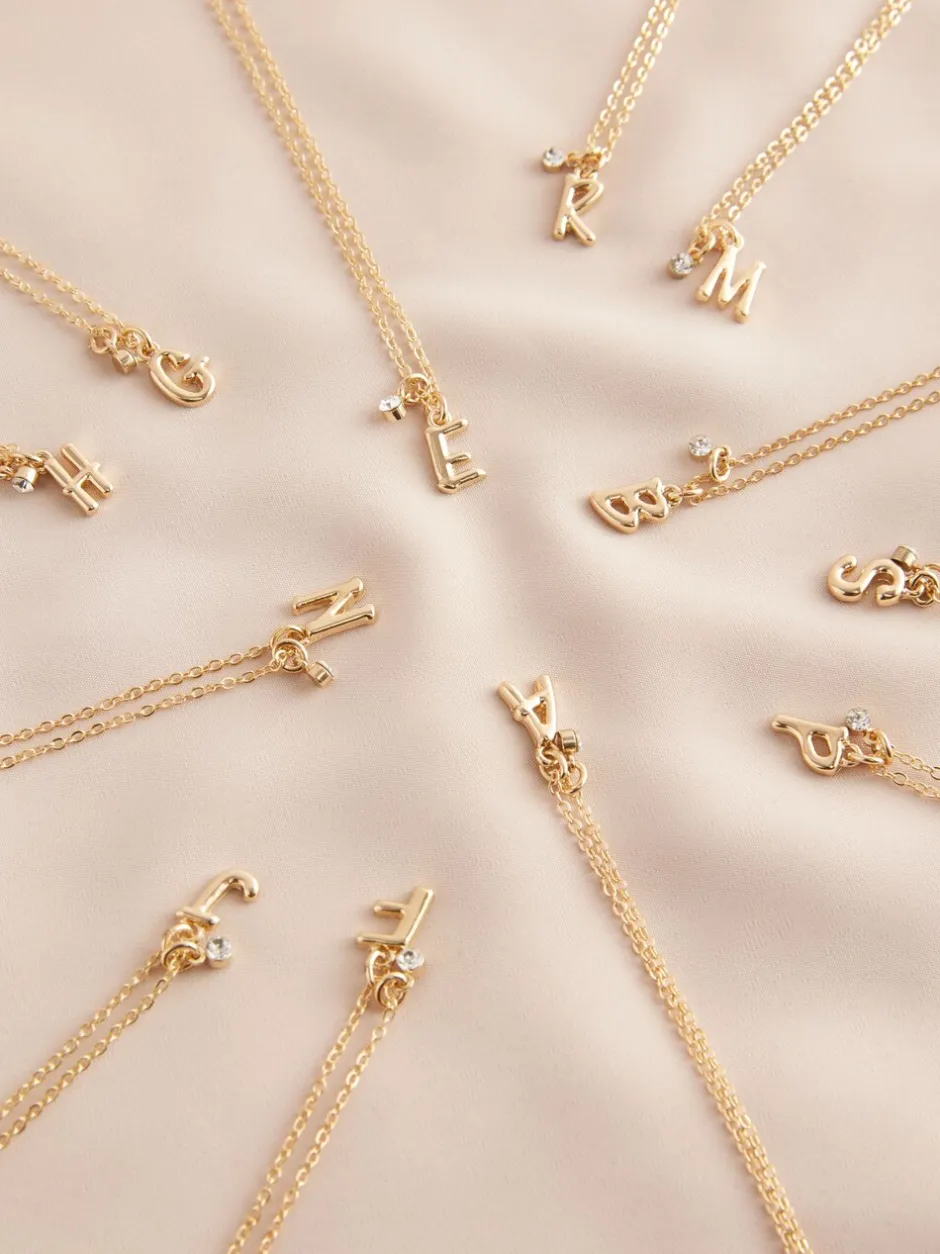Sieraden*Next - Halsketting met hoofdletter Goudkleurig