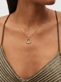 Sieraden*Next - Ketting met druppelvormige open druppel Goudkleurig