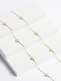 Sieraden|Next - Lange draadketting met hartje Goudkleurig