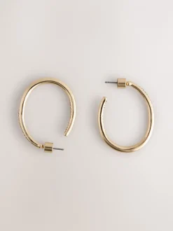 Sieraden|Next Goudkleurig - Oorringen met glitterdetail