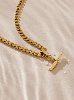 Sieraden*Next Goudkleurig - Roestvrijstalen T-bar-ketting