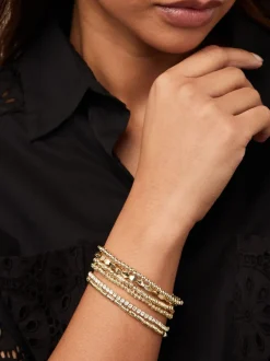 Sieraden|Gelegenheidskleding*Next - Set van glinsterende rekbare armbanden Goudkleurig