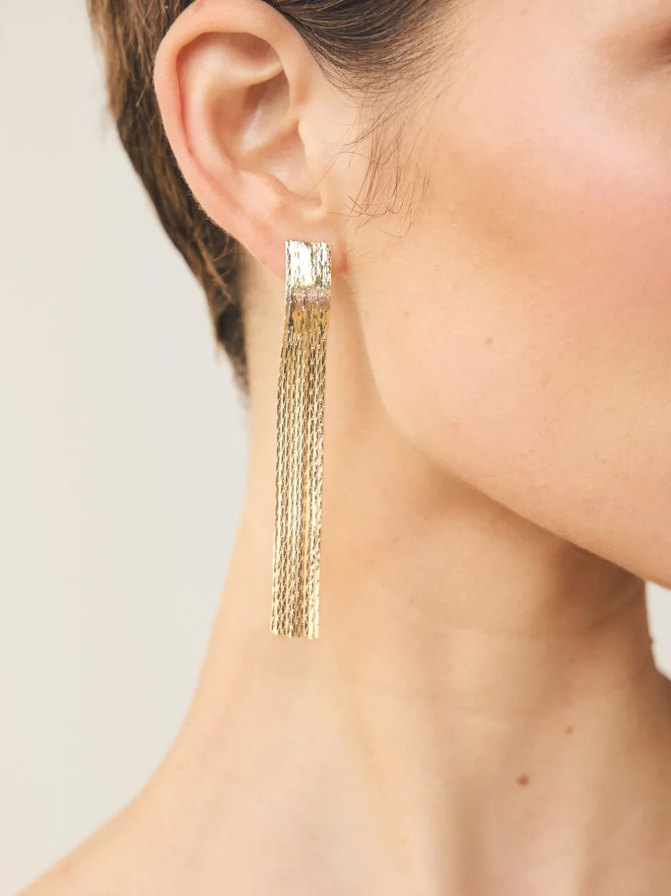 Sieraden*Next Goudkleurig - Sleek Chain Drop Earrings