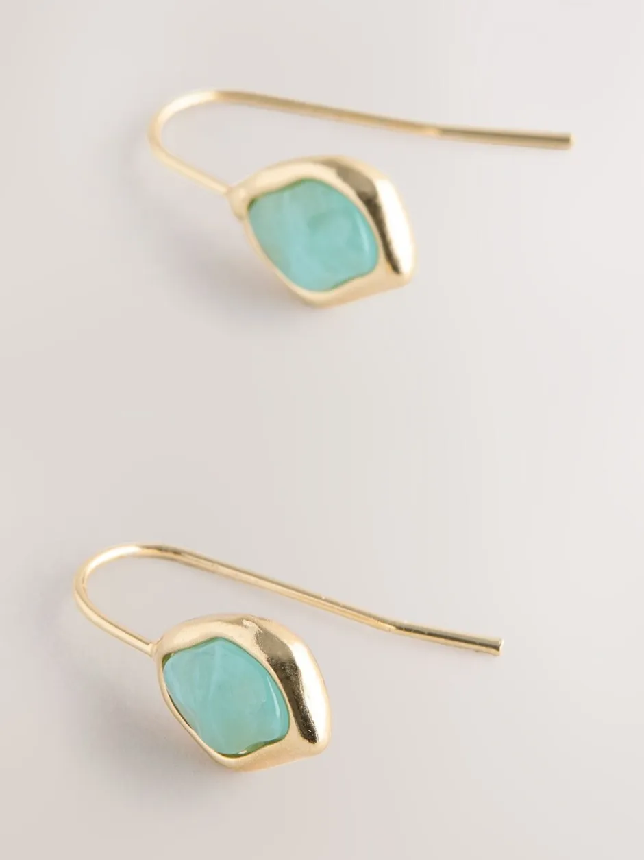 Sieraden|Next Goudkleurig - Stone Detail Earrings