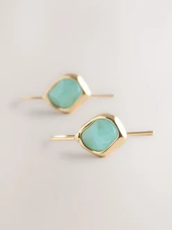 Sieraden|Next Goudkleurig - Stone Detail Earrings