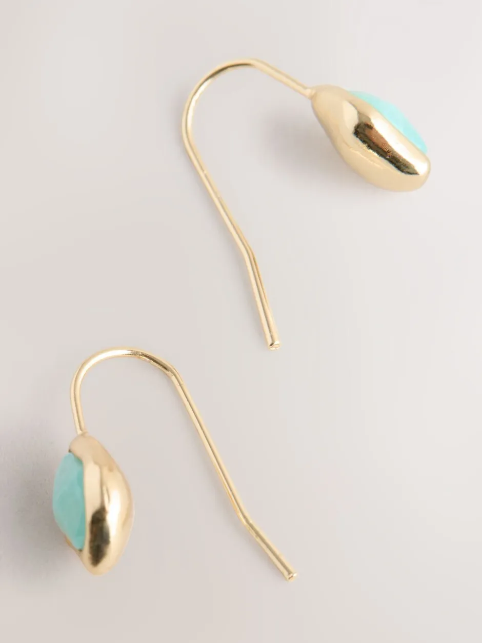 Sieraden|Next Goudkleurig - Stone Detail Earrings