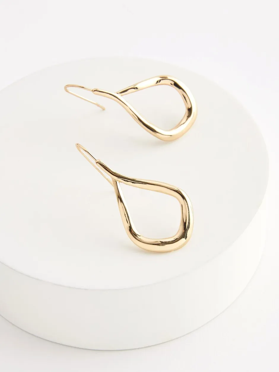 Sieraden|Next - Traanvormige oorringen Goudkleurig