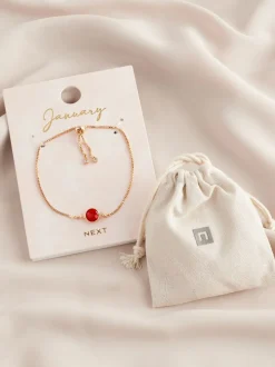 Sieraden|Next Goudkleurig - Trekarmband met geboortesteen