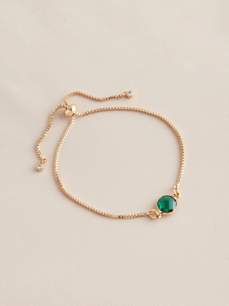 Sieraden|Next Goudkleurig - Trekarmband met geboortesteen