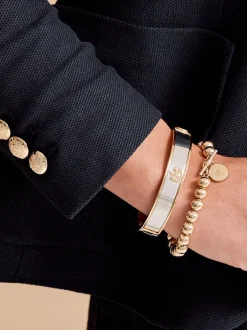 Sieraden*Lauren Ralph Lauren Goudkleurige armband met embleem