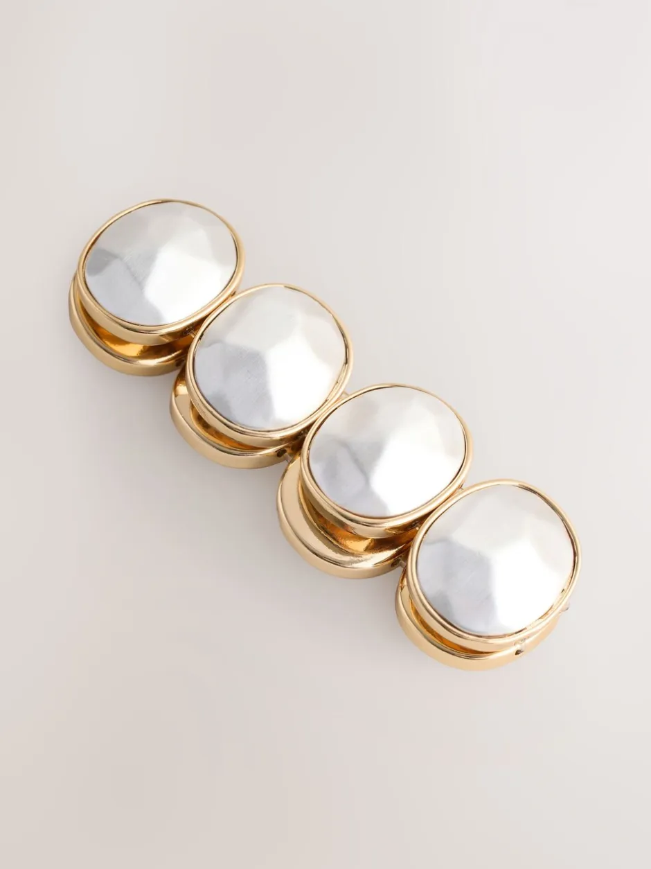 Sieraden|Next Goud-/zilverkleurig - Facetted Stone Stretch Bracelet