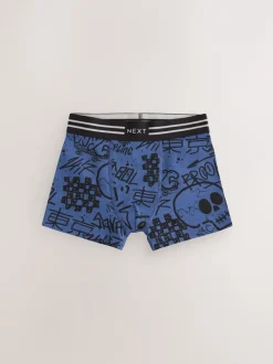 Ondergoed|Next Grafitti doodshoofd print - Verpakking van 5 trunks (3-16jr)