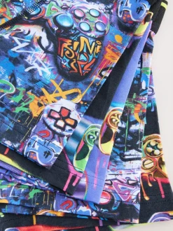 Ondergoed|Next - Verpakking van 5 boxers (2-16jr) Grafittiprint gamer