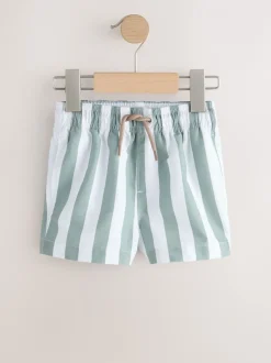 Badkleding|Badkleding*Next - Zwemshort met print (3 mnd-7 jr) Green and White Stripe