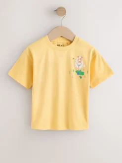 T-Shirts|Tops|Next Green Watercolour Farm - Short Sleeve Graphic T-Shirts 3 Pack (3mths-7yrs)