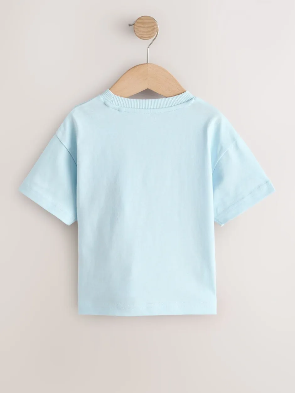 Tops|T-Shirts*Next Green/Blue Farm - T-shirt met korte mouwen en applicatie (3 mnd - 7 jr)