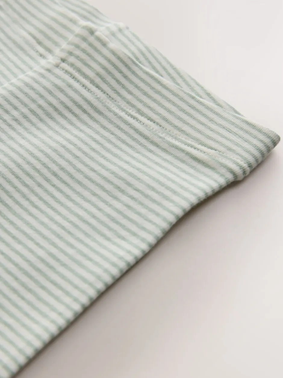 Broeken En Leggings|Next Green/Ecru Stripe Bee - Versierde leggings (3 mnd-7 jr)